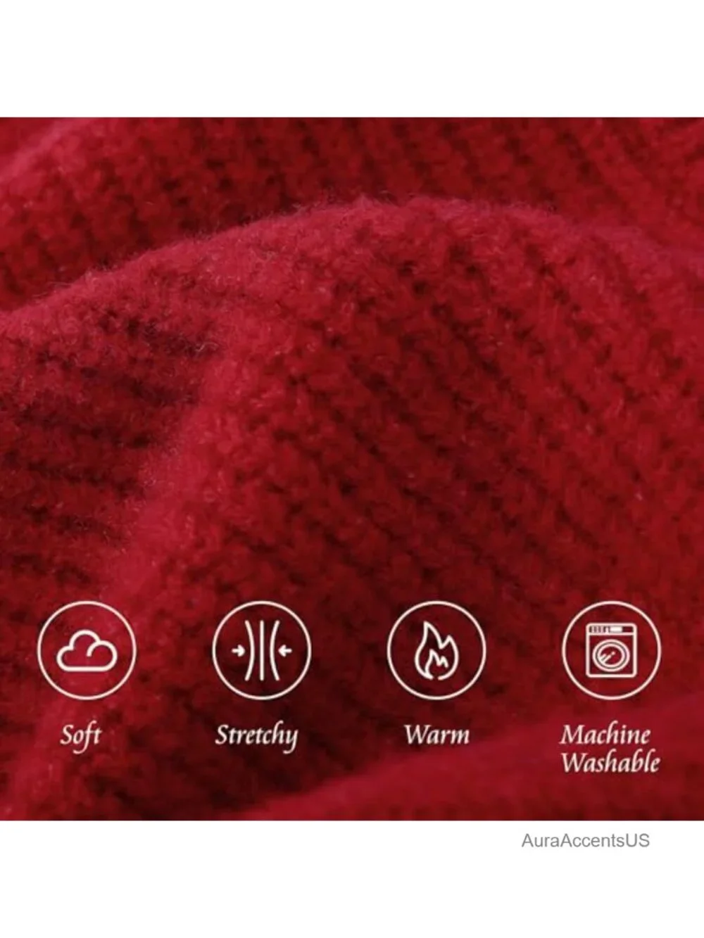 Hooded Scarf 2-in-1 Women Knitted Neck Warmer Stylish Winter